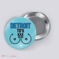 Detroit Football TD's Touchdowns Button thumb 0