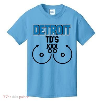 Detroit Football TD's Touchdowns Kids T-Shirt