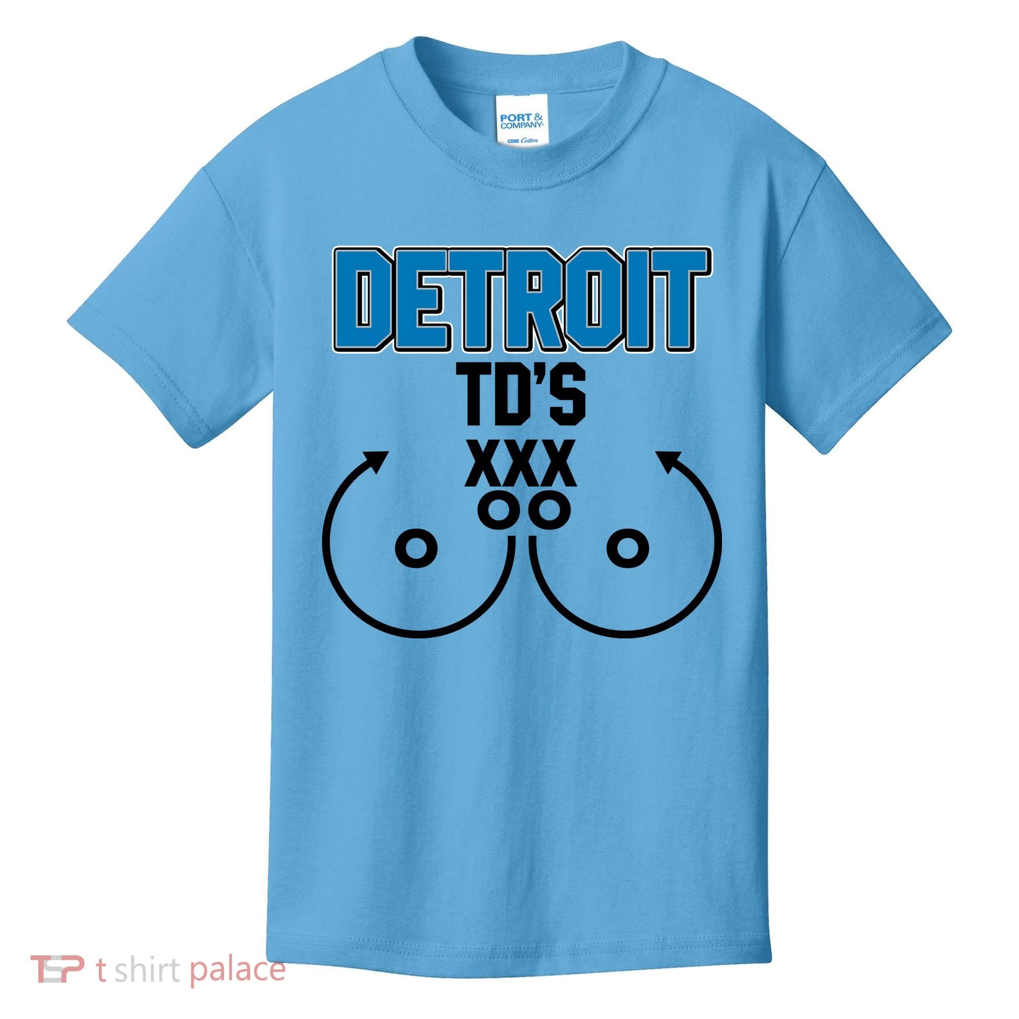 Detroit Football TD's Touchdowns Kids T-Shirt
