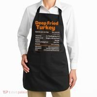 Deep Fried Turkey  Thanksgiving Nutrition Facts Apron thumb 2