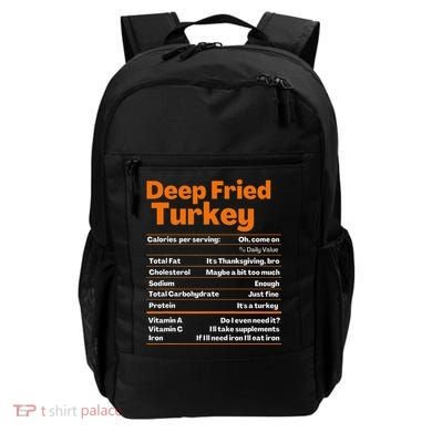 Deep Fried Turkey  Thanksgiving Nutrition Facts Backpack