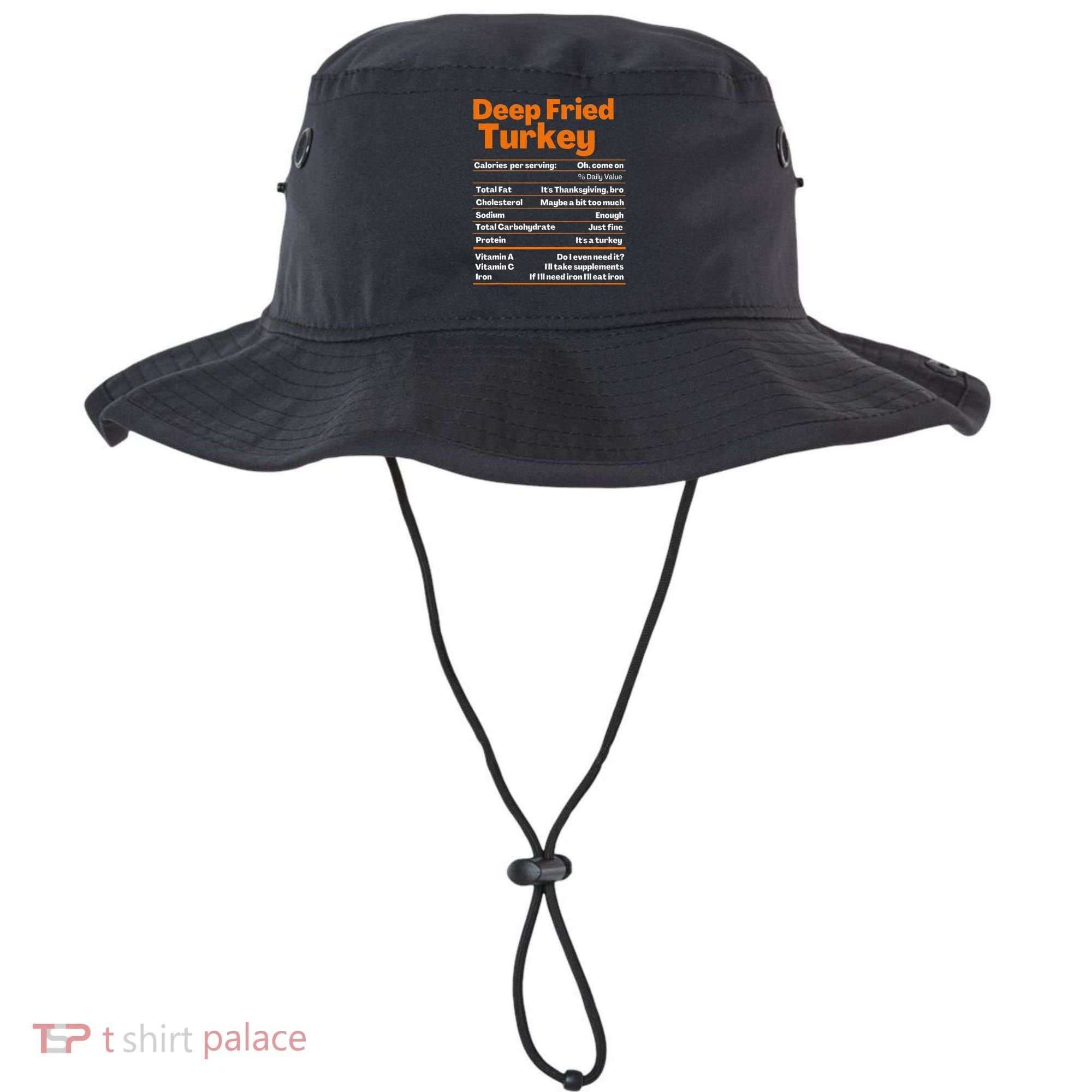 Deep Fried Turkey  Thanksgiving Nutrition Facts Bucket Hat