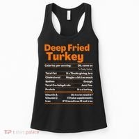 Deep Fried Turkey  Thanksgiving Nutrition Facts Women's Tank Top thumb 0