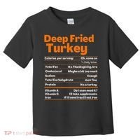 Deep Fried Turkey  Thanksgiving Nutrition Facts Toddler T-Shirt thumb 0