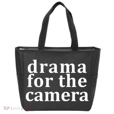 Drama For The Camera Typography Minimalist Tote Bag