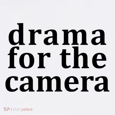 Drama For The Camera Typography Minimalist Magnet