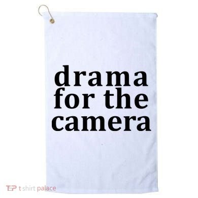 Drama For The Camera Typography Minimalist Golf Towel