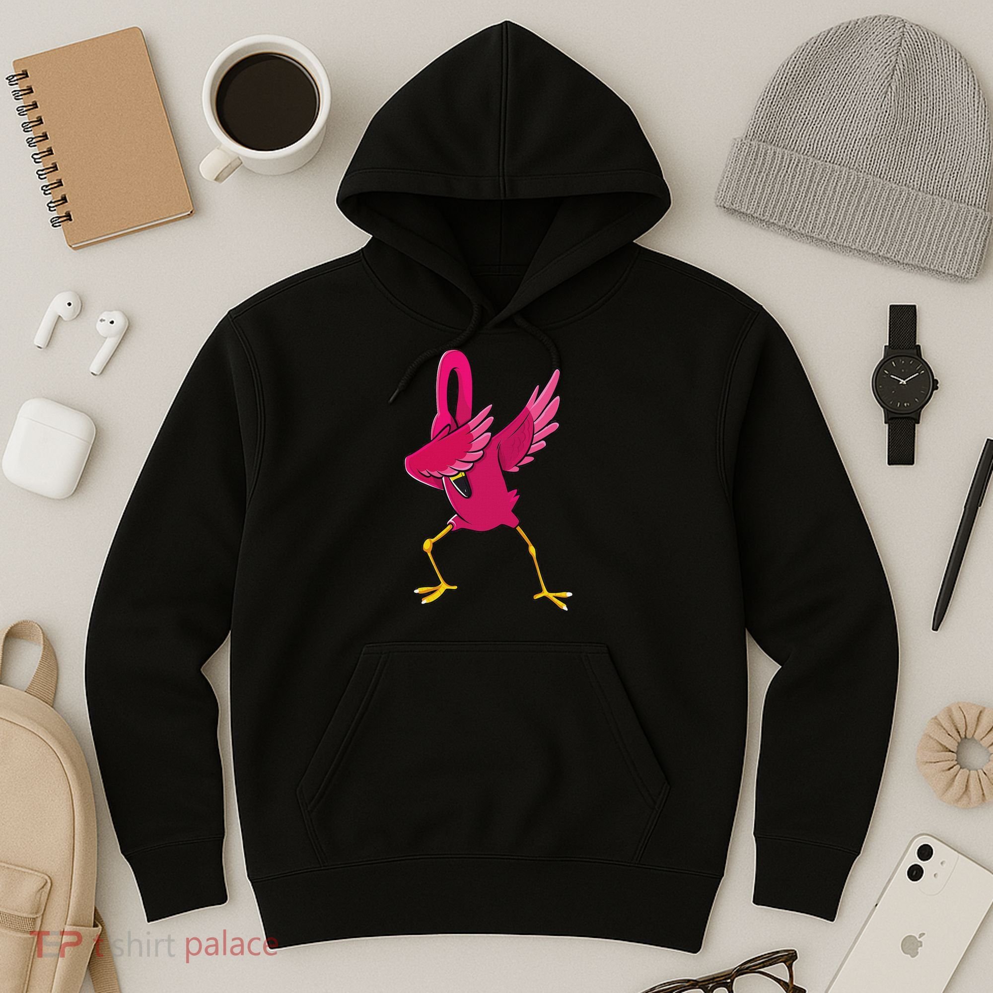 Dabbing Flamingo Tropical Animal Lover Women Hoodie