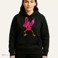 Dabbing Flamingo Tropical Animal Lover Women Hoodie thumb 5