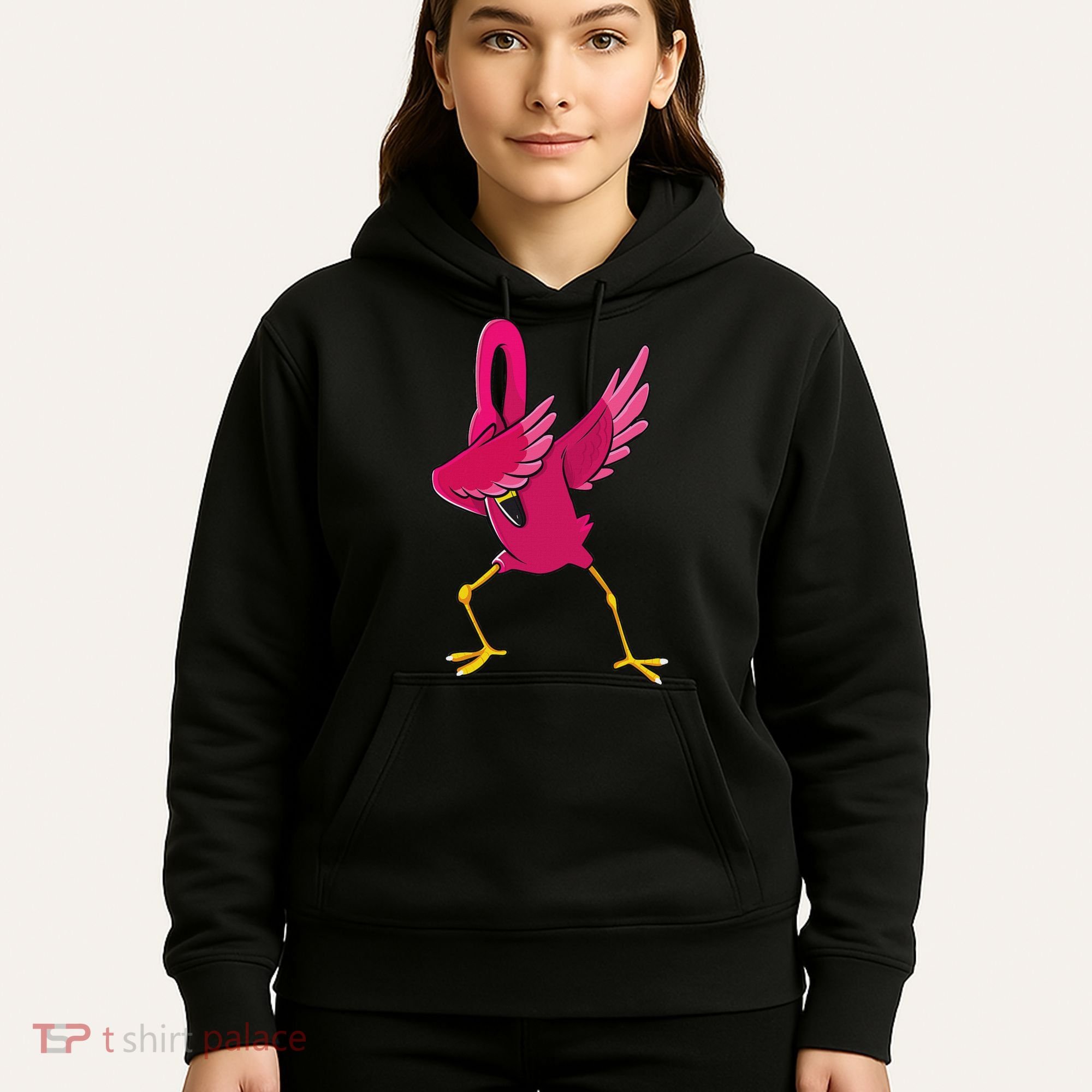 Dabbing Flamingo Tropical Animal Lover Women Hoodie