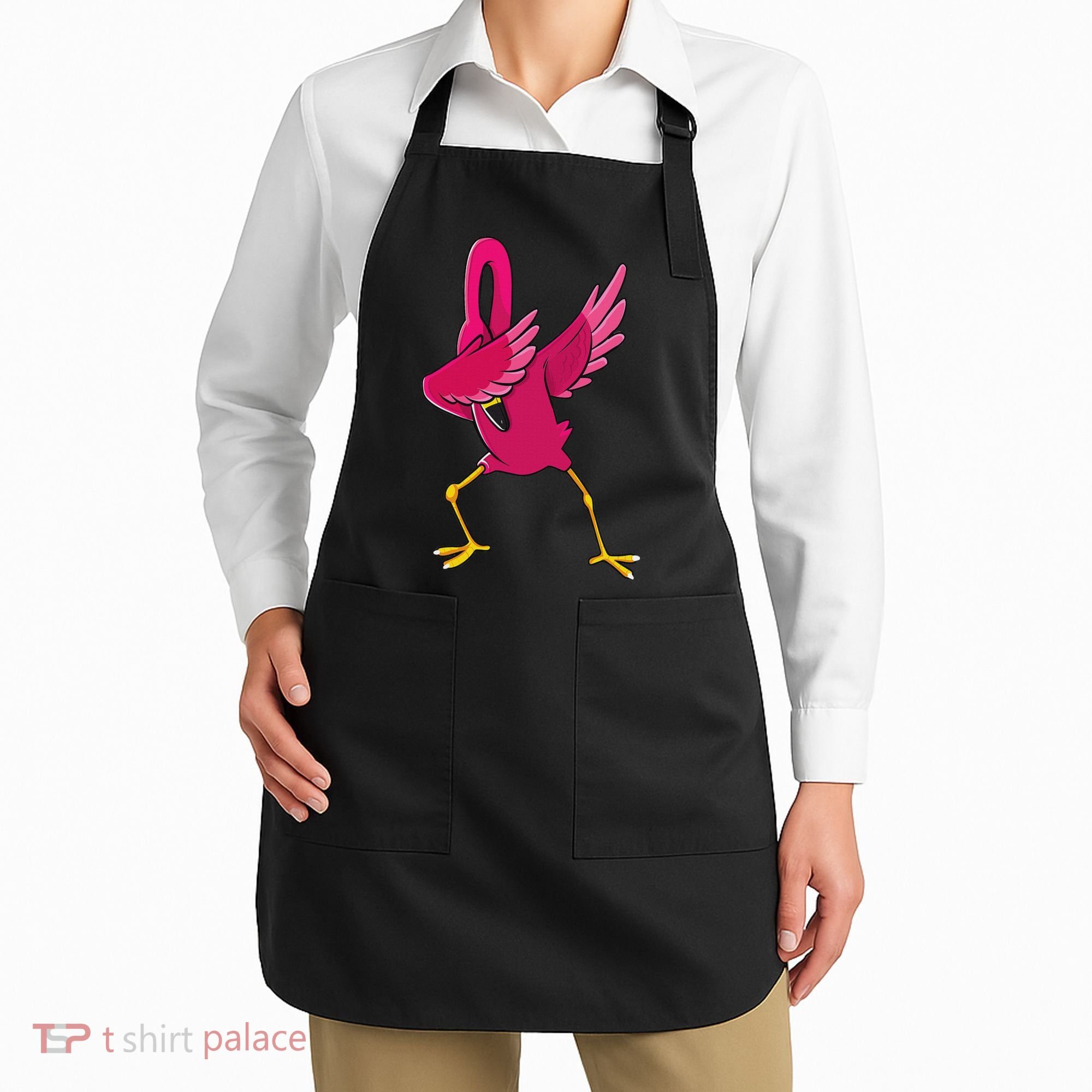 Dabbing Flamingo Tropical Animal Lover Women Apron