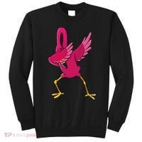 Dabbing Flamingo Tropical Animal Lover Women Sweatshirt thumb 0