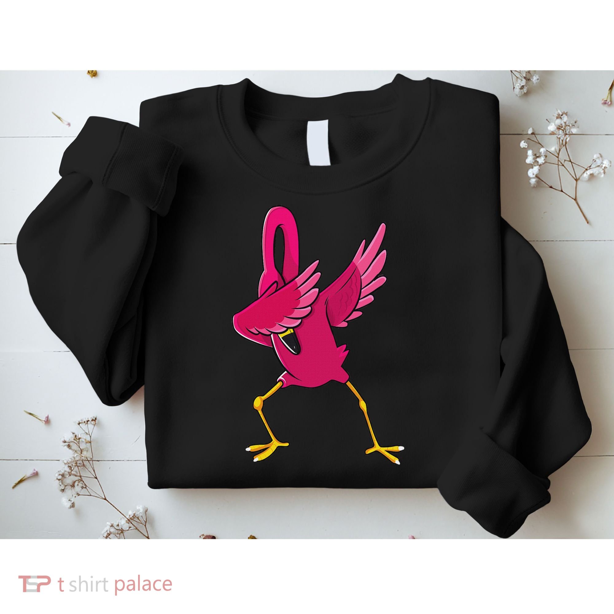 Dabbing Flamingo Tropical Animal Lover Women Sweatshirt