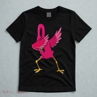 Dabbing Flamingo Tropical Animal Lover Women T-Shirt thumb 5