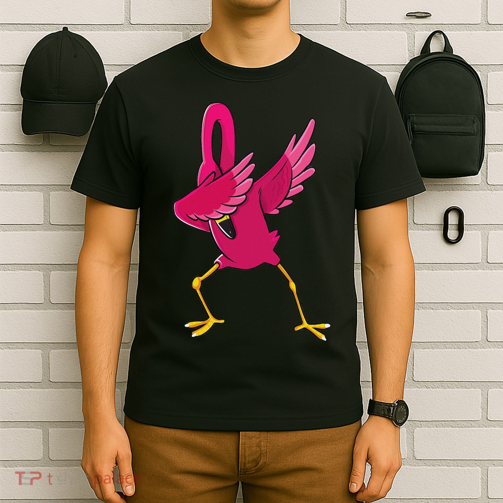 Dabbing Flamingo Tropical Animal Lover Women T-Shirt