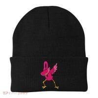 Dabbing Flamingo Tropical Animal Lover Women Beanie thumb 0