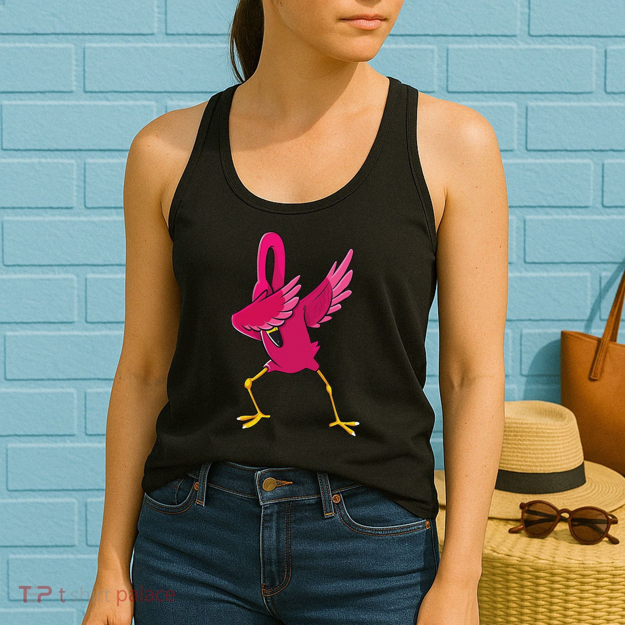 Dabbing Flamingo Tropical Animal Lover Women Women's Tank Top