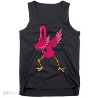 Dabbing Flamingo Tropical Animal Lover Women Tank Top thumb 0