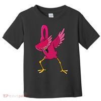 Dabbing Flamingo Tropical Animal Lover Women Toddler T-Shirt thumb 0