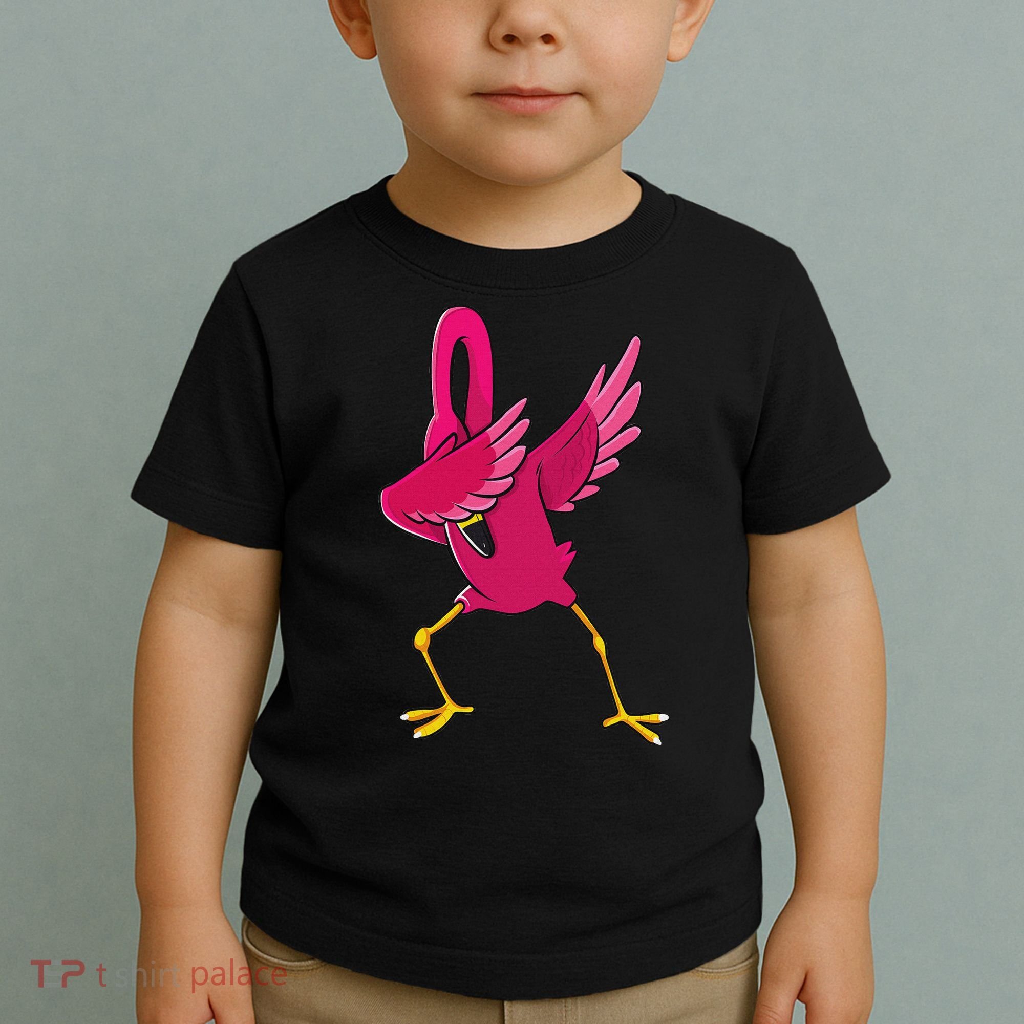 Dabbing Flamingo Tropical Animal Lover Women Toddler T-Shirt