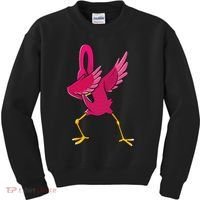 Dabbing Flamingo Tropical Animal Lover Women Kids Sweatshirt thumb 0