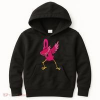 Dabbing Flamingo Tropical Animal Lover Women Kids Hoodie thumb 0