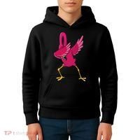 Dabbing Flamingo Tropical Animal Lover Women Kids Hoodie thumb 4