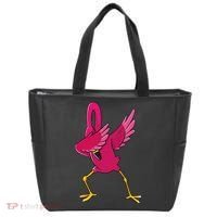 Dabbing Flamingo Tropical Animal Lover Women Tote Bag thumb 0