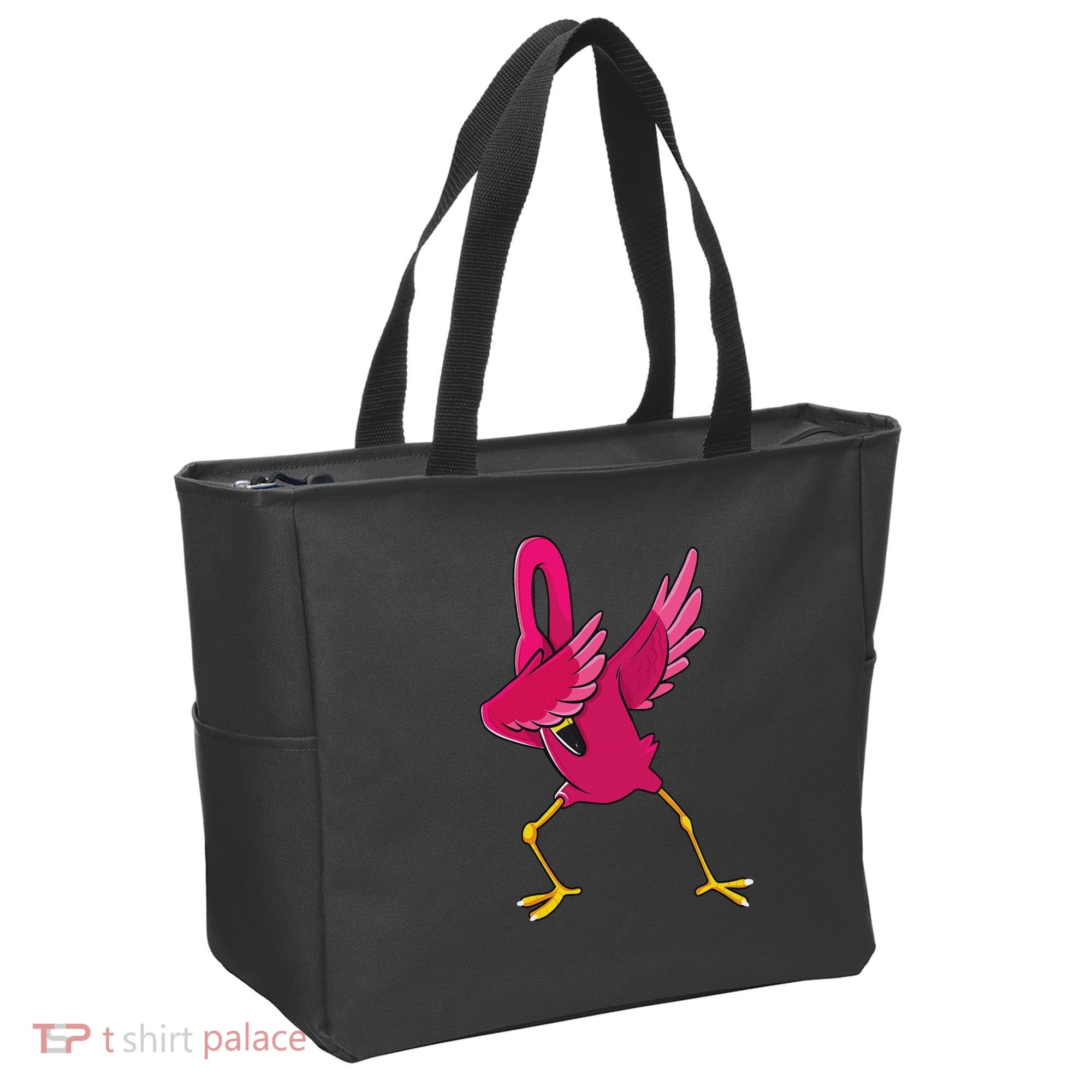 Dabbing Flamingo Tropical Animal Lover Women Tote Bag