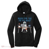 Dress For The Job You Want Funny Astronaut Women's Hoodie thumb 0