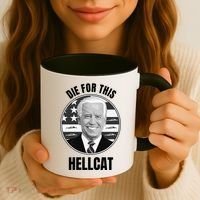 Die For This Hellcat Funny Coffee Mug thumb 3