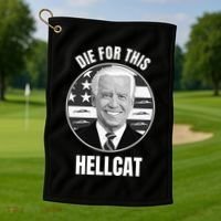 Die For This Hellcat Funny Golf Towel thumb 1