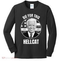 Die For This Hellcat Funny Kids Long Sleeve Shirt thumb 0