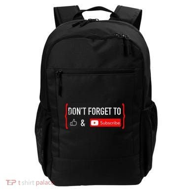 DonT Forget To Like And Subscribe Video Content Creator Backpack