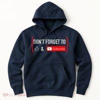DonT Forget To Like And Subscribe Video Content Creator Hoodie thumb 0