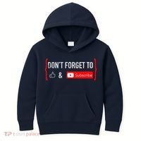 DonT Forget To Like And Subscribe Video Content Creator Kids Hoodie thumb 0