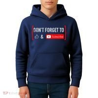 DonT Forget To Like And Subscribe Video Content Creator Kids Hoodie thumb 4