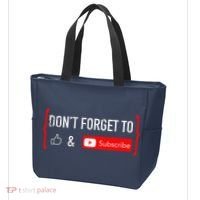 DonT Forget To Like And Subscribe Video Content Creator Tote Bag thumb 3