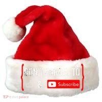 DonT Forget To Like And Subscribe Video Content Creator Santa Hat thumb 0