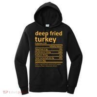 Deep Fried Turkey Nutrition Thanksgiving Food Facts Xmas Women's Hoodie thumb 0