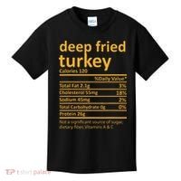Deep Fried Turkey Nutrition Thanksgiving Food Facts Xmas Kids T-Shirt thumb 0