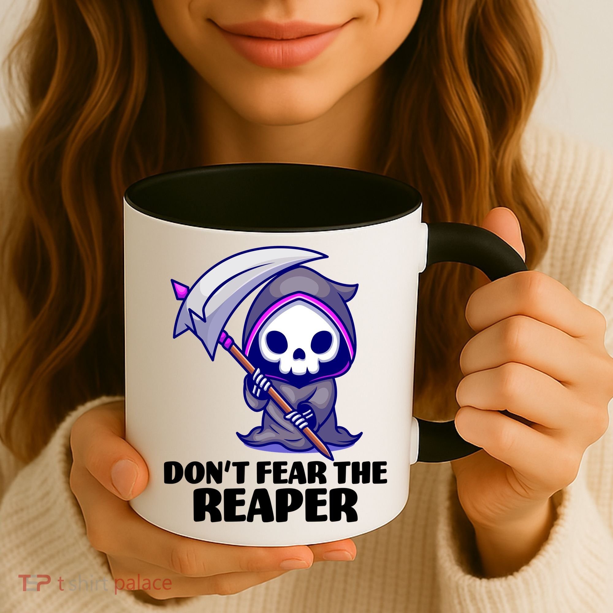 Don't Fear The Reaper Cute Chibi Reaper Coffee Mug