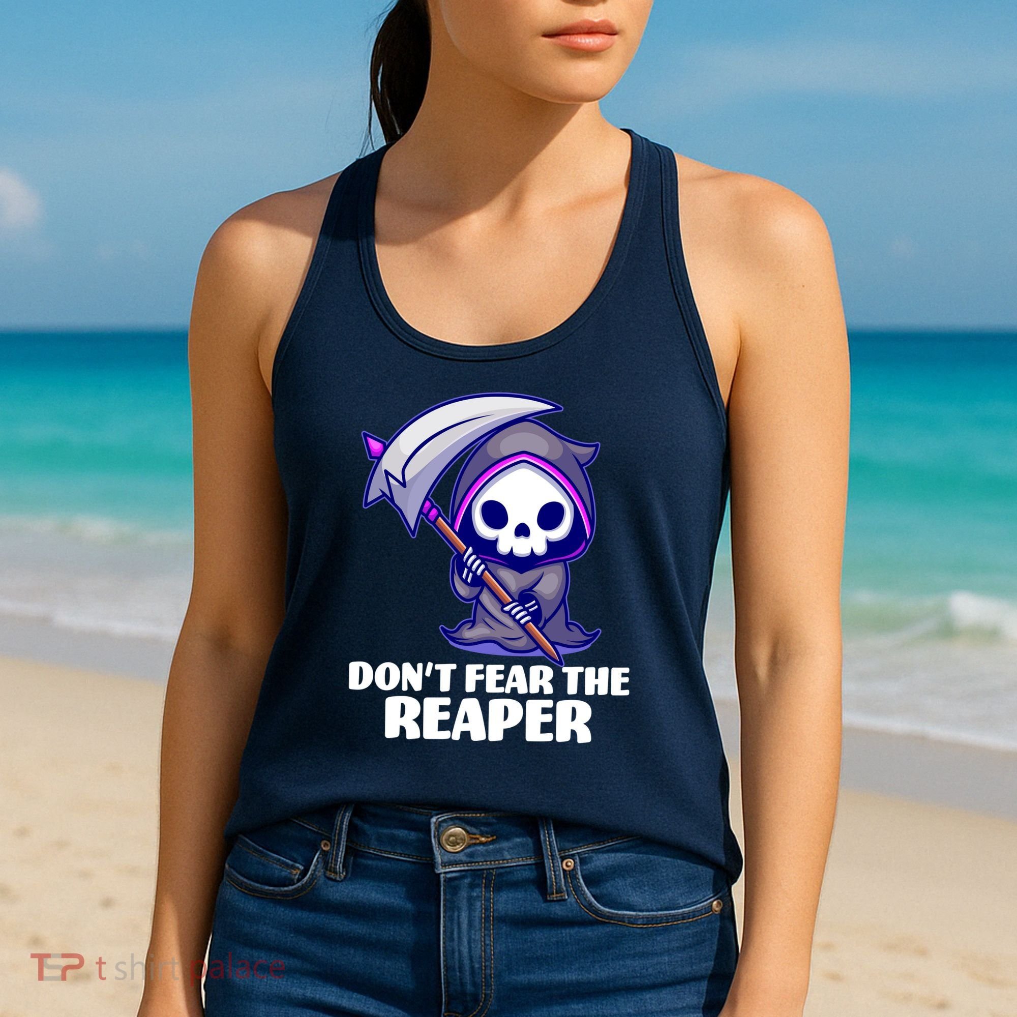 Don't Fear The Reaper Cute Chibi Reaper Women's Tank Top