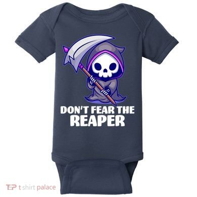 Don't Fear The Reaper Cute Chibi Reaper Baby Bodysuit
