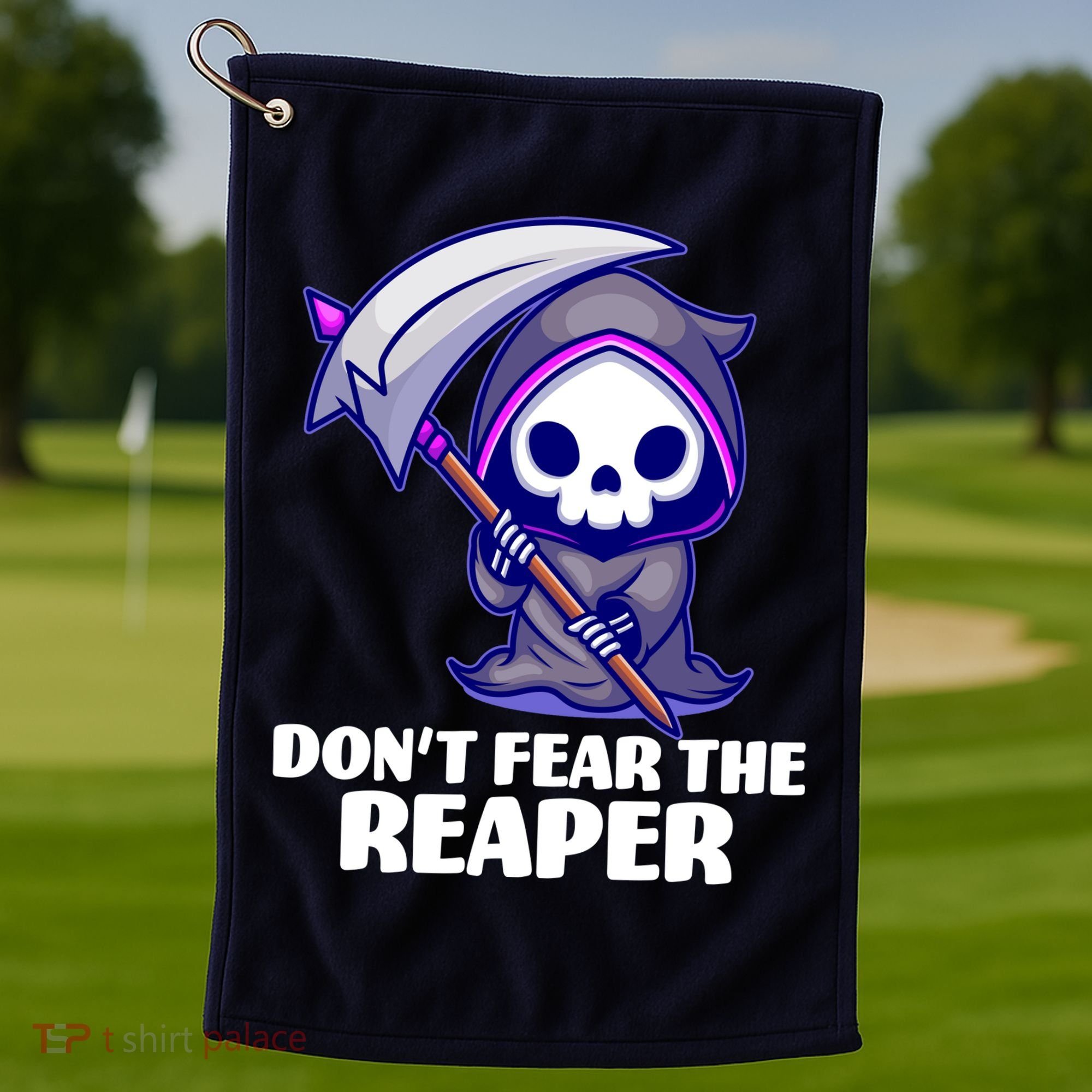 Don't Fear The Reaper Cute Chibi Reaper Golf Towel