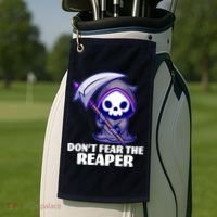 Don't Fear The Reaper Cute Chibi Reaper Golf Towel thumb 2