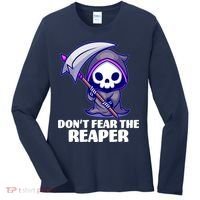 Don't Fear The Reaper Cute Chibi Reaper Women's Long Sleeve Shirt thumb 0