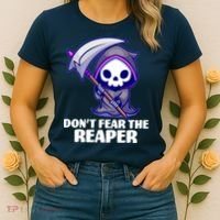 Don't Fear The Reaper Cute Chibi Reaper Women's T-Shirt thumb 2