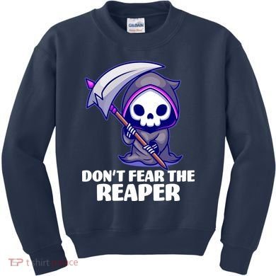 Don't Fear The Reaper Cute Chibi Reaper Kids Sweatshirt