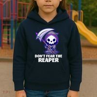 Don't Fear The Reaper Cute Chibi Reaper Kids Hoodie thumb 3